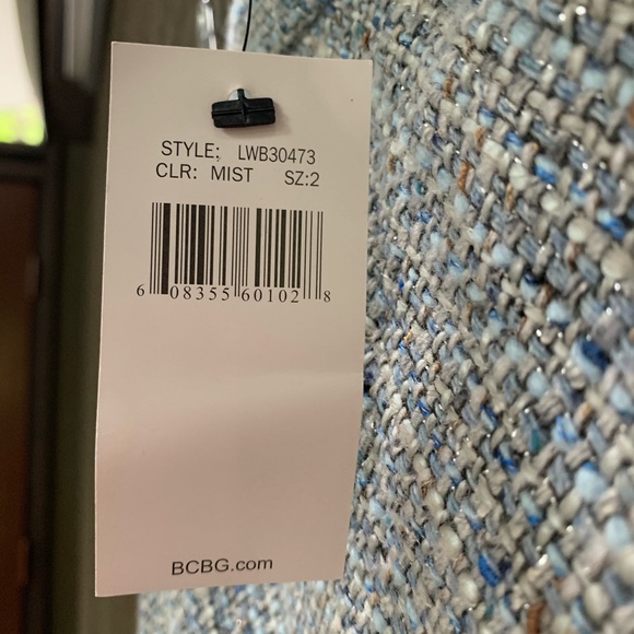 Vintage BCBG Ice Blue Skirt NWT - Picture 3 of 7